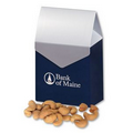 Extra Fancy Jumbo Cashews in Navy & Silver Gable Top Gift Box